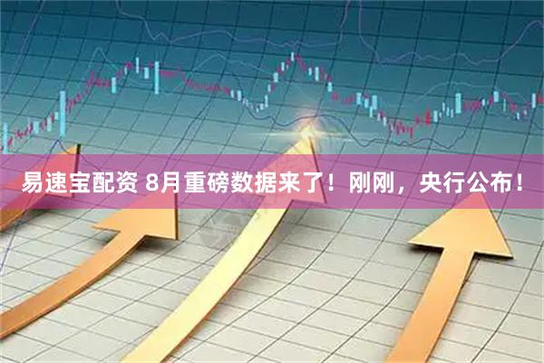 易速宝配资 8月重磅数据来了！刚刚，央行公布！